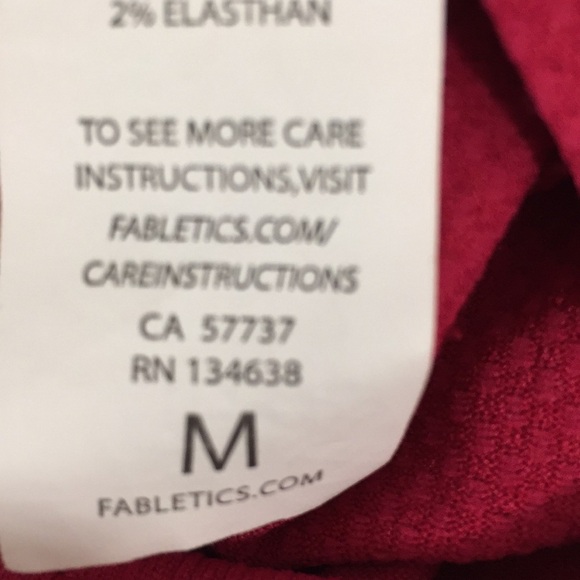 Fabletics Oula Seamless Tank Medium Cranberry - Picture 6 of 6